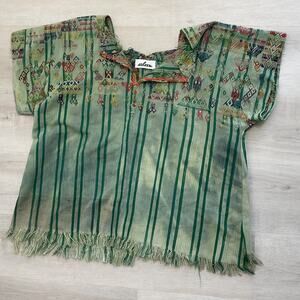 Arloom Embroidered Boho Hippie Top Festival Aztec Handwoven